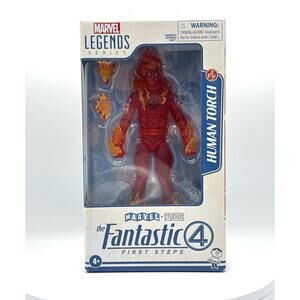 Hasbro Marvel Legends Human Torch Figure Fantastic 4 First Steps Johnny Storm